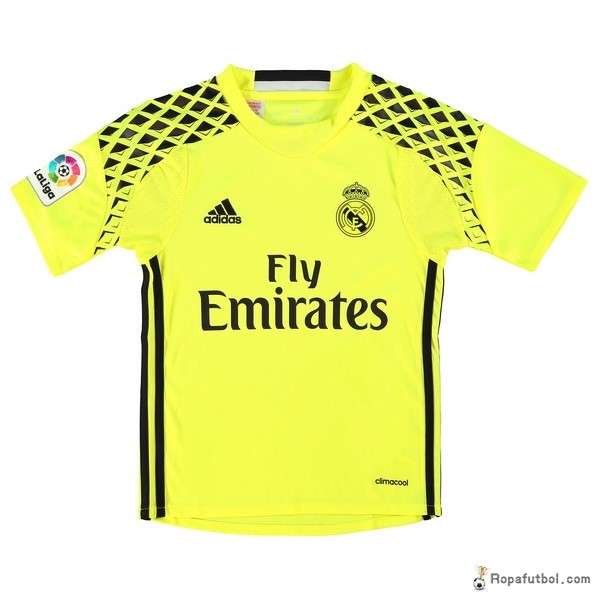 Camiseta Real Madrid Replica Segunda Ropa Niños Portero 2016/17 Amarillo